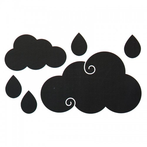 Melna lipīga tāfele ar mākoņiem