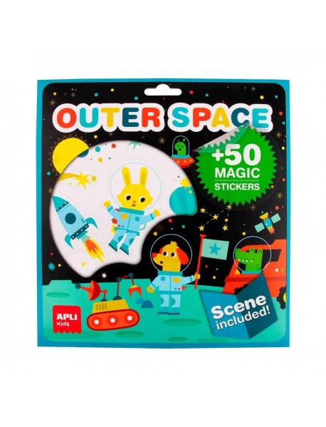 Uzlīmju spēle ar plakātu – Kosmoss Uzlīmju spēle ar plakātu – Kosmoss