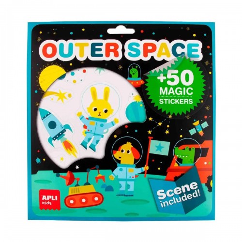 Uzlīmju spēle ar plakātu – Kosmoss