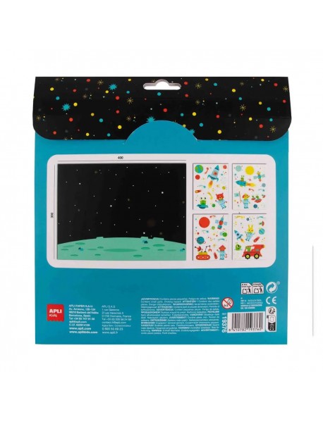 Uzlīmju spēle ar plakātu – Kosmoss Uzlīmju spēle ar plakātu – Kosmoss