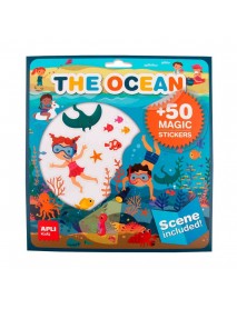 Uzlīmju spēle ar plakātu – Okeāns