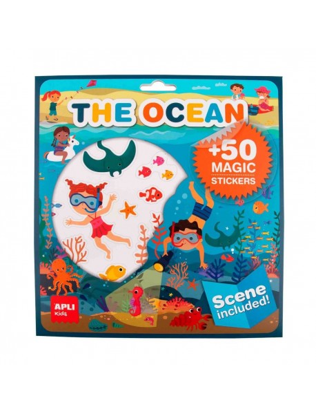 Uzlīmju spēle ar plakātu – Okeāns