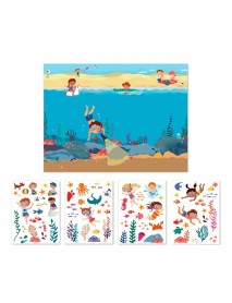 Uzlīmju spēle ar plakātu – Okeāns