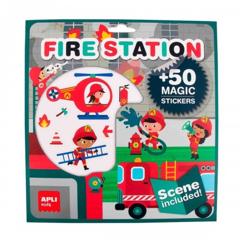 Uzlīmju spēle ar plakātu – Ugunsdzēsības depo Uzlīmju spēle ar plakātu – Ugunsdzēsības depo