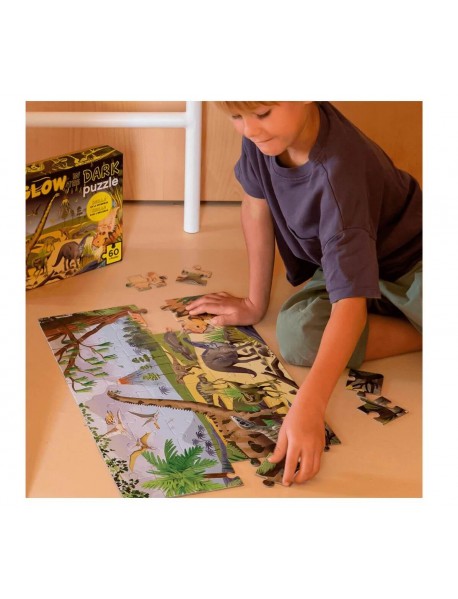Tumsā spīdoša puzle – Dinozauri Tumsā spīdoša puzle – Dinozauri