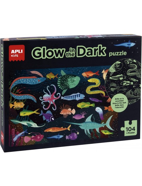 Tumsā spīdoša puzle "Okeāns"