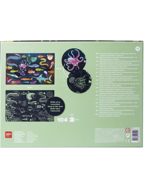 Tumsā spīdoša puzle "Okeāns"