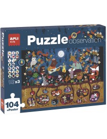 Uzmanības puzle "Mežs"