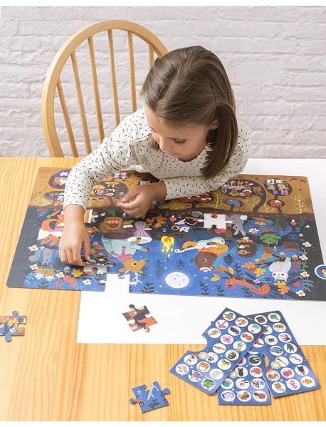 Uzmanības puzle "Mežs"