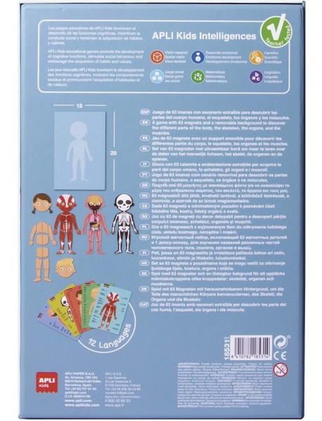 Magnētiskā spēle "Cilvēka ķermenis"