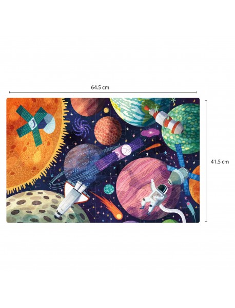 Tumsā spīdoša puzle "Saules sistēma"