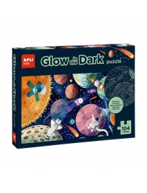 Tumsā spīdoša puzle "Saules sistēma"