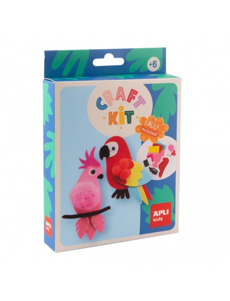 Radošais komplekts – Filca papagaiļi