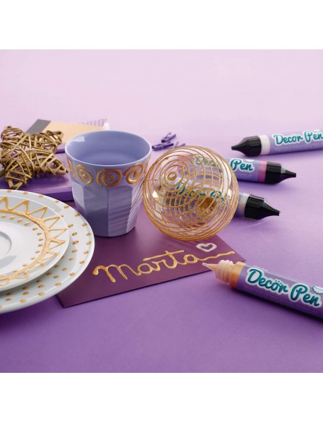 Apli bērnu dekorēšanas pildspalvas metāliskas (6 gab.)