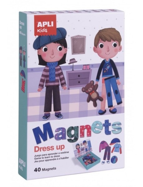 Dress up magnets boy and girl APLI kids 17557