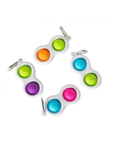 Sensorā rotaļlieta - atslēgu piekariņš "Simpl Dimpl" (dažādas krāsas)