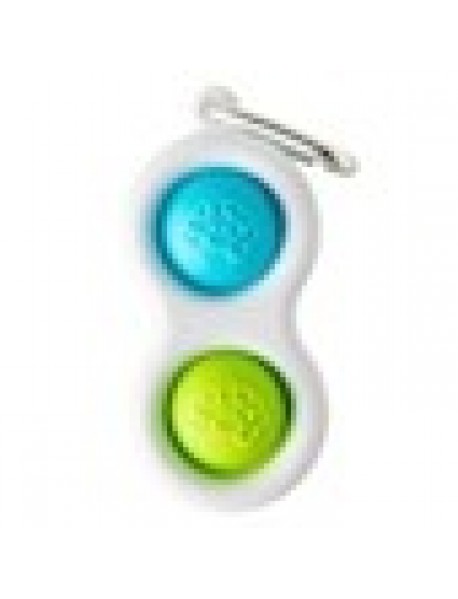 Sensorā rotaļlieta - atslēgu piekariņš "Simpl Dimpl" (dažādas krāsas)