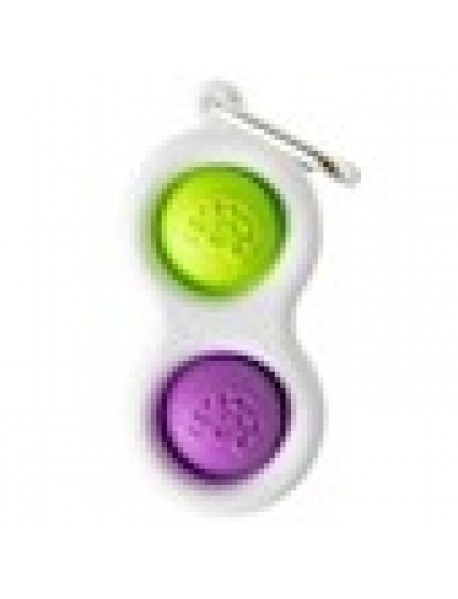 Sensorā rotaļlieta - atslēgu piekariņš "Simpl Dimpl" (dažādas krāsas)