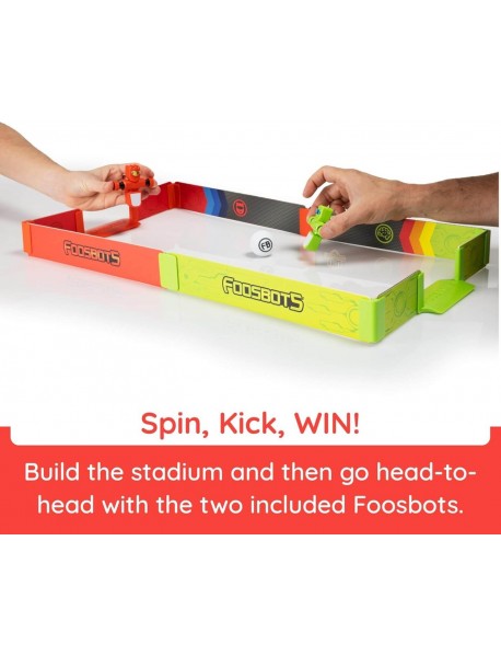 Nākamās paaudzes galda futbols — Foosbots Stadium (2 spēlētāji un stadions) Nākamās paaudzes galda futbols — Foosbots Stadium (2 spēlētāji un stadions)