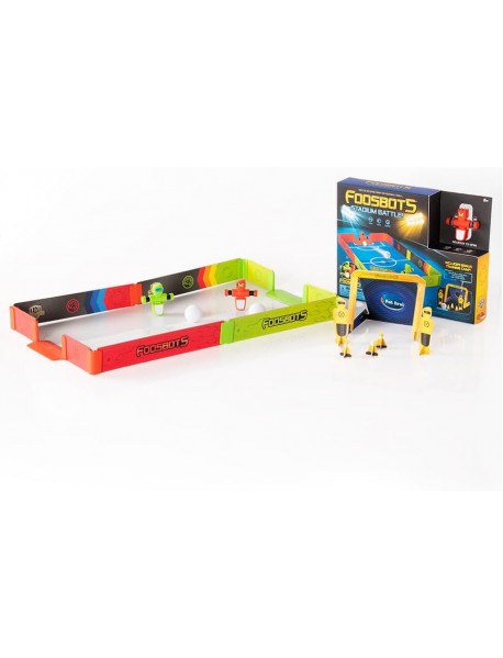 Nākamās paaudzes galda futbols — Foosbots Stadium (2 spēlētāji un stadions) Nākamās paaudzes galda futbols — Foosbots Stadium (2 spēlētāji un stadions)