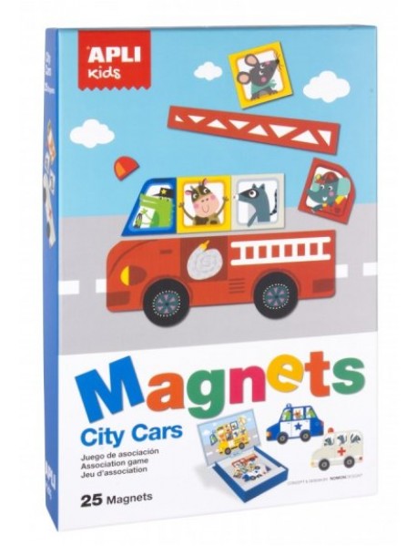 City cars magnets APLI kids 16863