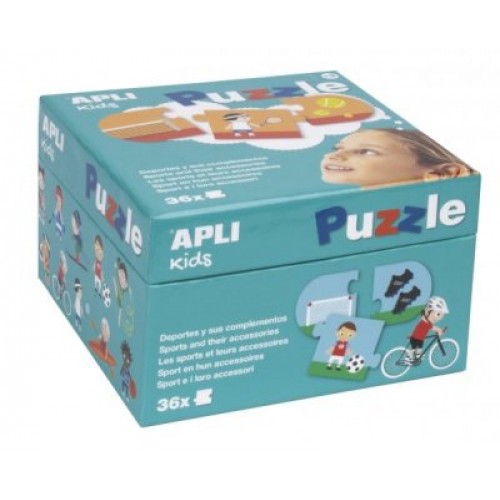 Sports and their accessories puzzle APLI kids 17239