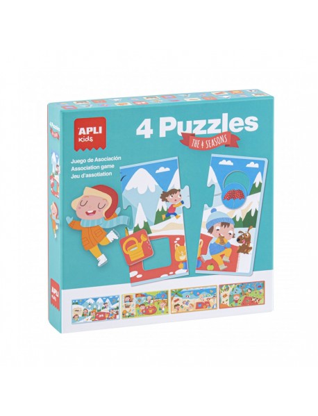 The 4 seasons puzzle APLI Kids 17895