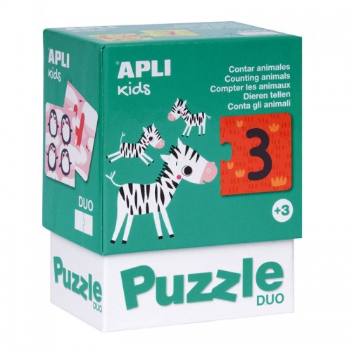 Puzle DUO counting animals APLI Kids 17420