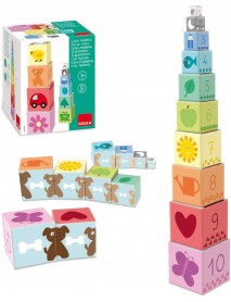 Attīstoša rotaļlieta kluči "Mācīties skaitīt" Goula Pile-Up Cubes 1-10 55218