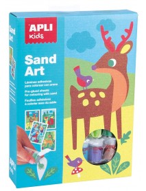 APLI bērnu radošais komplekts KRĀSAINĀ SMILTĪŠU MĀKSLA