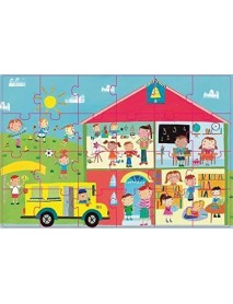 APLI bērnu puzle "Skola"