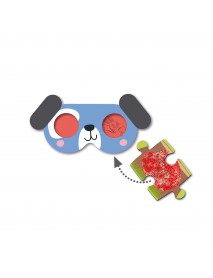 APLI PUZLE Slepenie suņi ar burvju brillēm