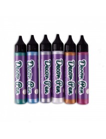 Apli bērnu dekorēšanas pildspalvas metāliskas (6 gab.)